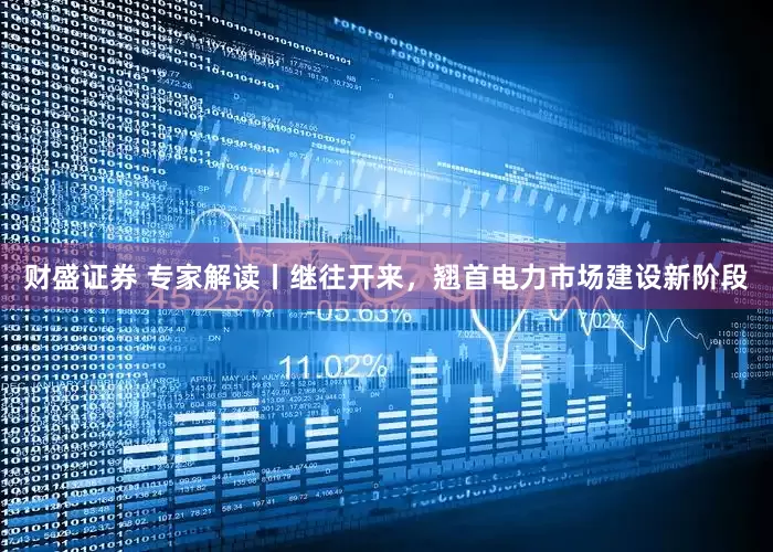 财盛证券 专家解读丨继往开来，翘首电力市场建设新阶段